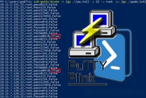 SSH PuTTY login bruteforce logo