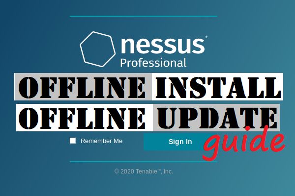 Nessus offline install and plugins update tutorial logo