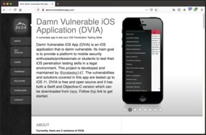 DVIA - vulnerable iOS application to practice hacking of mobile applications