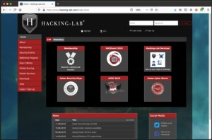 Hacking-Lab - platform to practice hacking and penetration testing