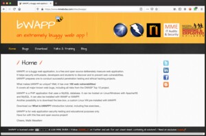 bWAPP - vulnerable web application to practice ethical hacking