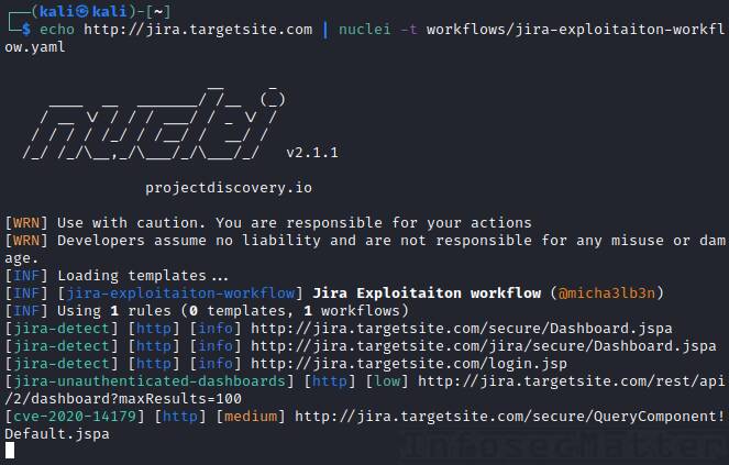 Scan Jira for security vulnerabilities with Nuclei workflows