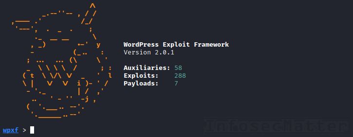 WordPress Exploit Framework (WPXF) user interface