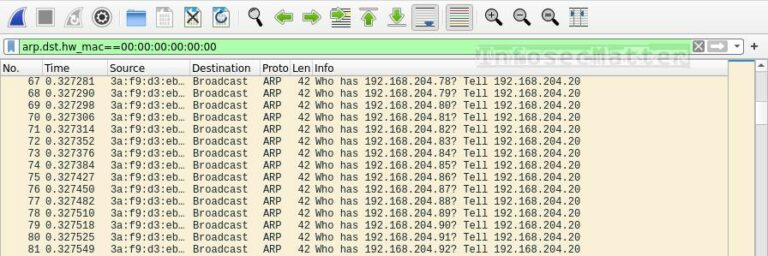 wireshark filter out arp